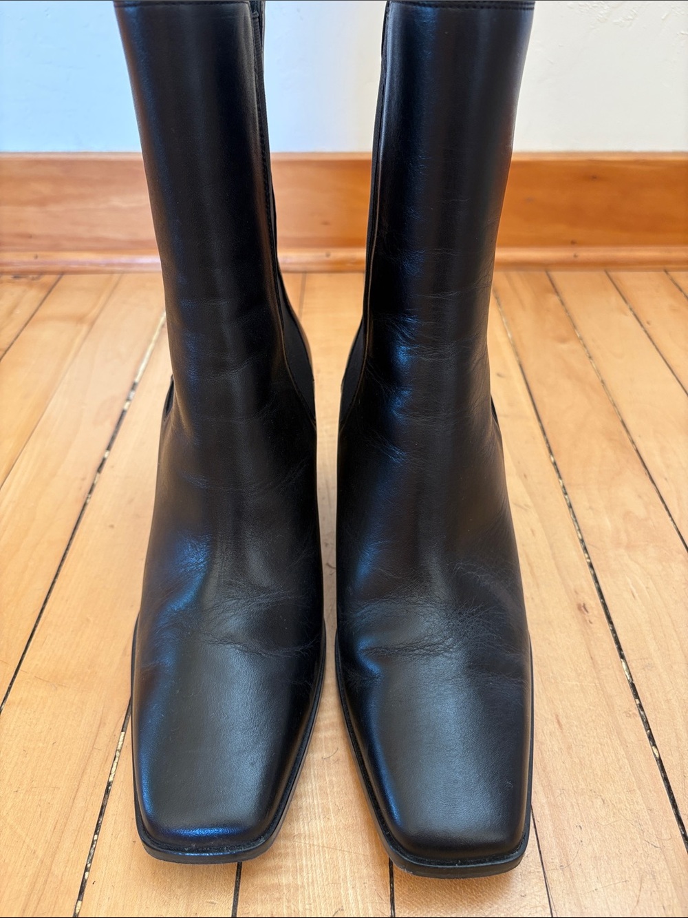 Thursday size 9 black leather boots - Picture 5 of 6